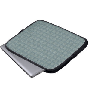 Capa Para Notebook Lã Tweedy Cinza e Salvia