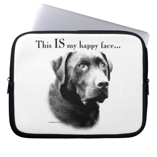 Capa Para Notebook Lab Face Feliz (Frente)