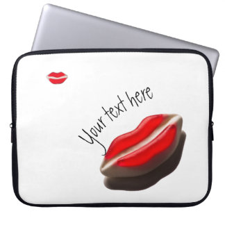 Capa Para Notebook Lábios vermelhos retros