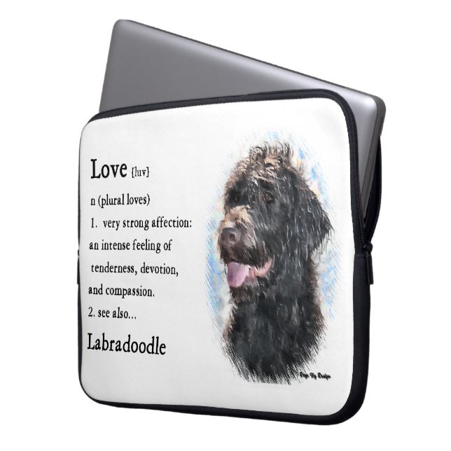 Capa Para Notebook Labradoodle Love Is Gifts (Frente Esquerda)