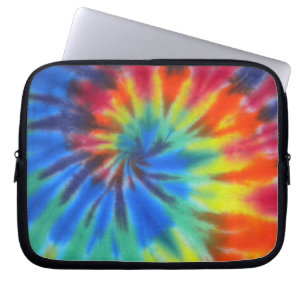 Capa Para Notebook Laço-Tintura espiral azul