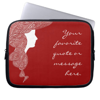 Capa Para Notebook Lady Red Personalizado