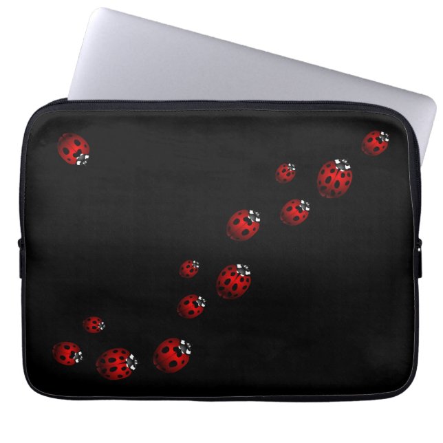 Capa Para Notebook Ladybug iPad Mini Sleeve Ladybird Capas de Inseto (Frente)