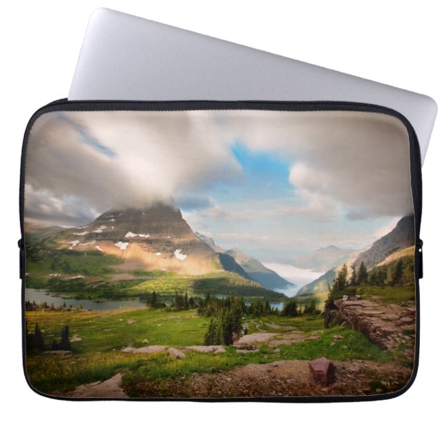 Capa Para Notebook Lago alpino nebuloso mountains | (Frente)
