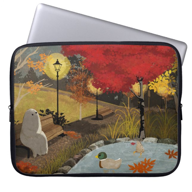 Capa Para Notebook Lago dos Patos - Outono (Frente)
