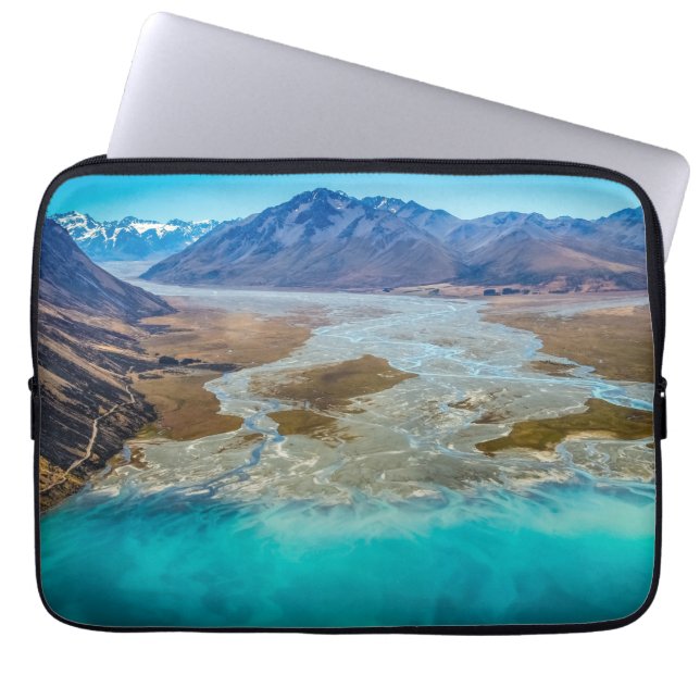 Capa Para Notebook Lago Tekapo e Alpes do Sul, Nova Zelândia (Frente)