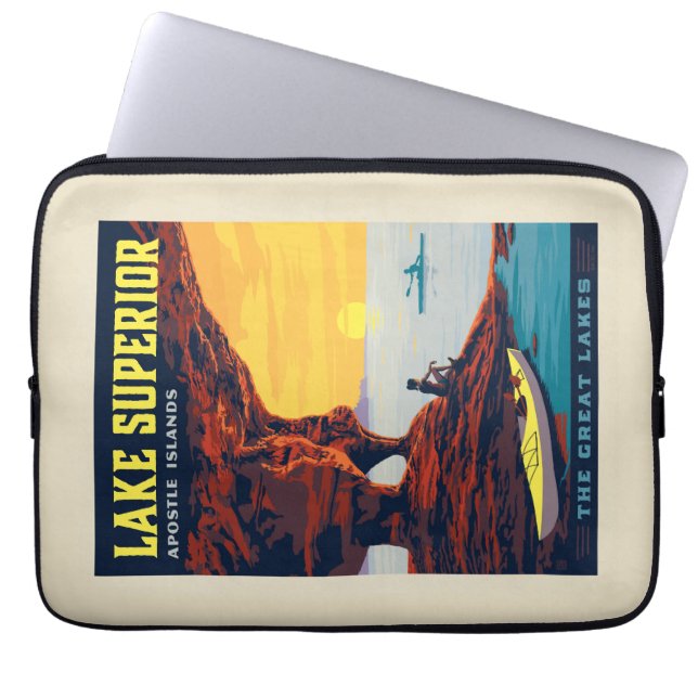 Capa Para Notebook Lagos excelente | Lago Superior (Frente)