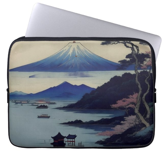 Capa Para Notebook Lake, Pine and Mountain - Japan (Frente)