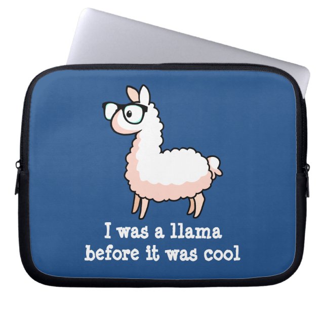 Capa Para Notebook Lama do hipster (Frente)