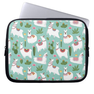 Capa Para Notebook Lamas bonitos no teste padrão da cerceta