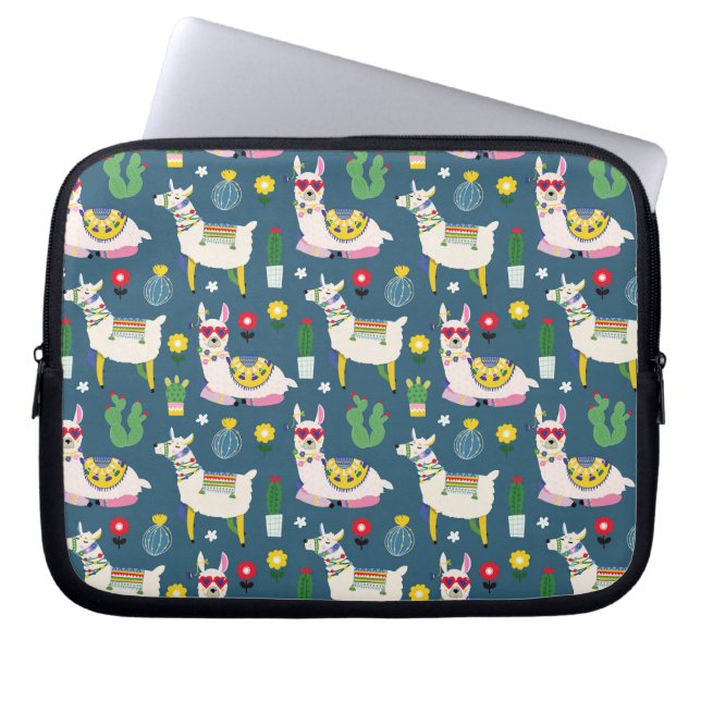 Capa Para Notebook Lamas no teste padrão dos óculos de sol (Frente)