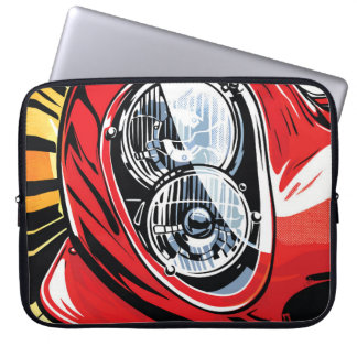 Capa Para Notebook Lâmpada de Carro Antigo em Estilo Pop Art Explode