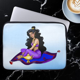 Capa Para Notebook Lâmpada do Gênio Tapete Mágico Céu Azul