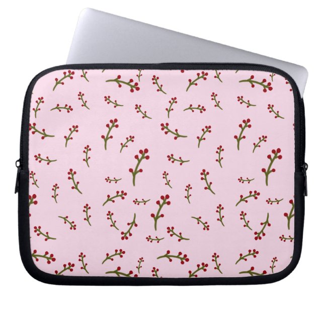Capa Para Notebook laptop capas cor-de-rosa floral (Frente)