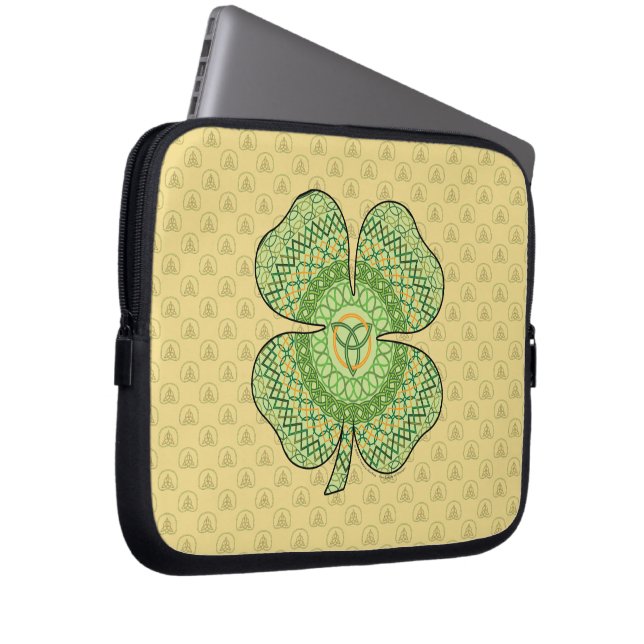 Capa Para Notebook Laptop Celta Shamrock (Frente Esquerda)
