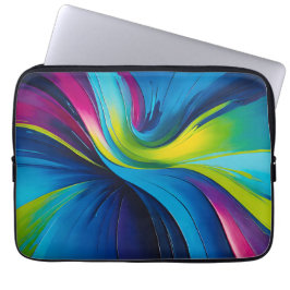 Capa Para Notebook Laptop Colorido de Pintura a Óleo