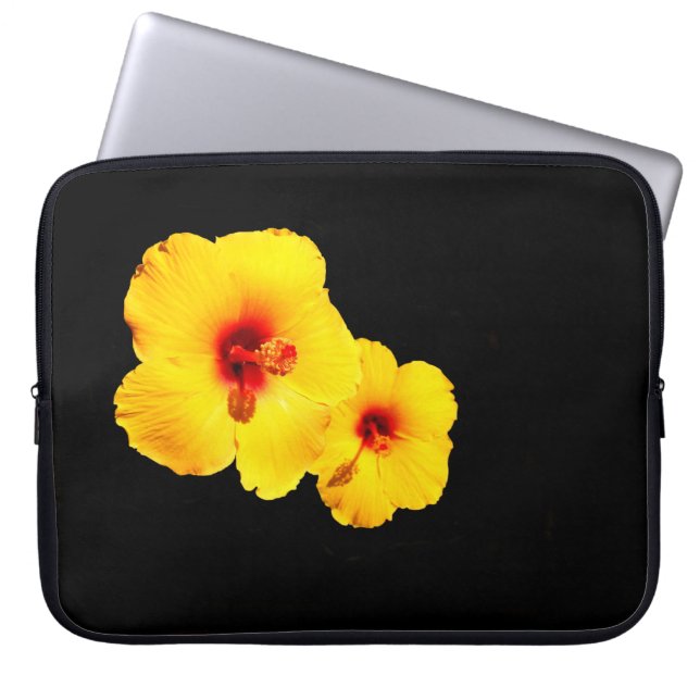 Capa Para Notebook Laptop de Hibiscus Amarelo (Frente)