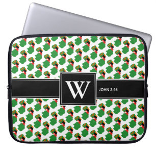 Capa Para Notebook Laptop de Monograma da Escritura Cristã da ZAMBIA