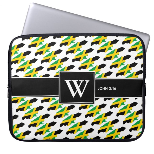 Capa Para Notebook Laptop de Monograma da Escritura Cristã JAMAICA (Frente)