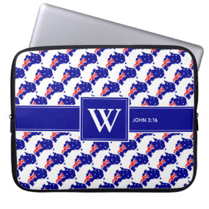 Capa Para Notebook Laptop de Monograma das Escrituras Cristãs da AUS
