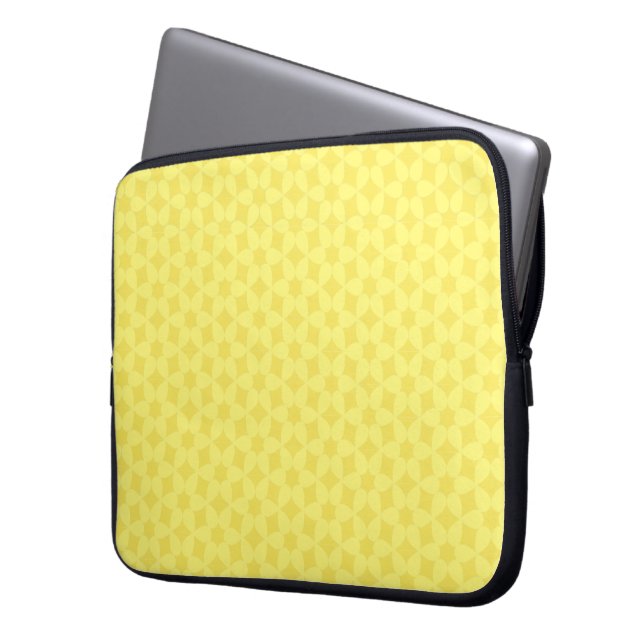 Capa Para Notebook Laptop de padrão Dourado e amarelo (Frente Esquerda)