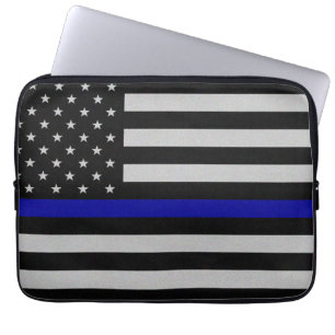 Capa Para Notebook Laptop de Sinalizador de Linha Azul Fino