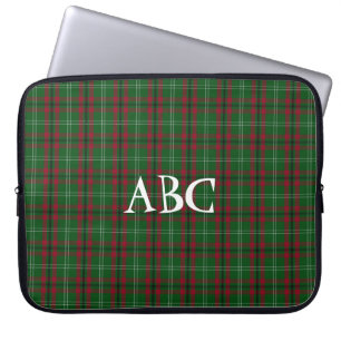 Capa Para Notebook Laptop de Tartan Vermelho e Verde
