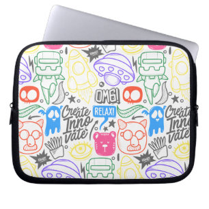 Capa Para Notebook Laptop e Tablet Doodle Case