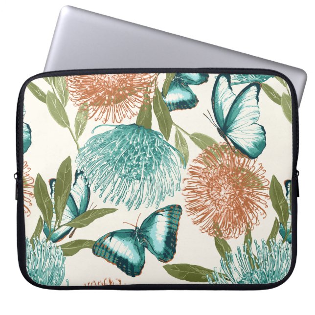 Capa Para Notebook Laptop Floral (Frente)