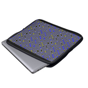 Capa Para Notebook Laptop Negra Azul E Amarelo
