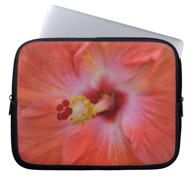 Capa Para Notebook Laptop Orange Hibiscus (Frente)