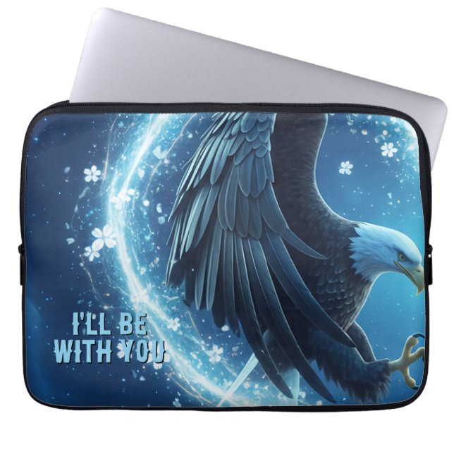 Capa Para Notebook Laptop Sleeve Bald Eagle Heart 1 - 13 Inch (Frente)