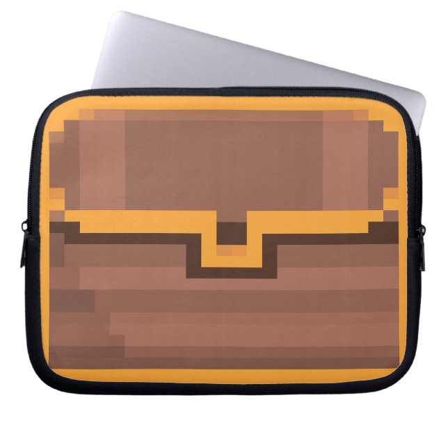 Capa Para Notebook Laptop Sleeves "Tresure Chest" 01 Pixel-Art (Frente)