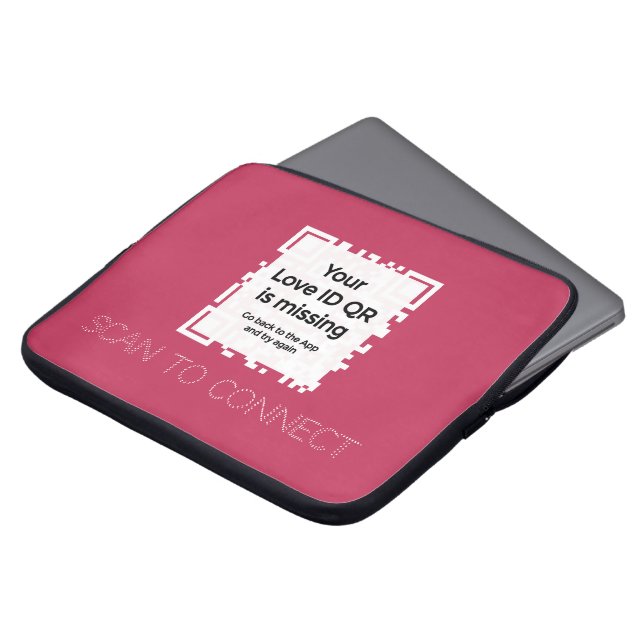 Capa Para Notebook Laptopschutzhülle - RED - QR - Coleção GLAM (Frente Topo)