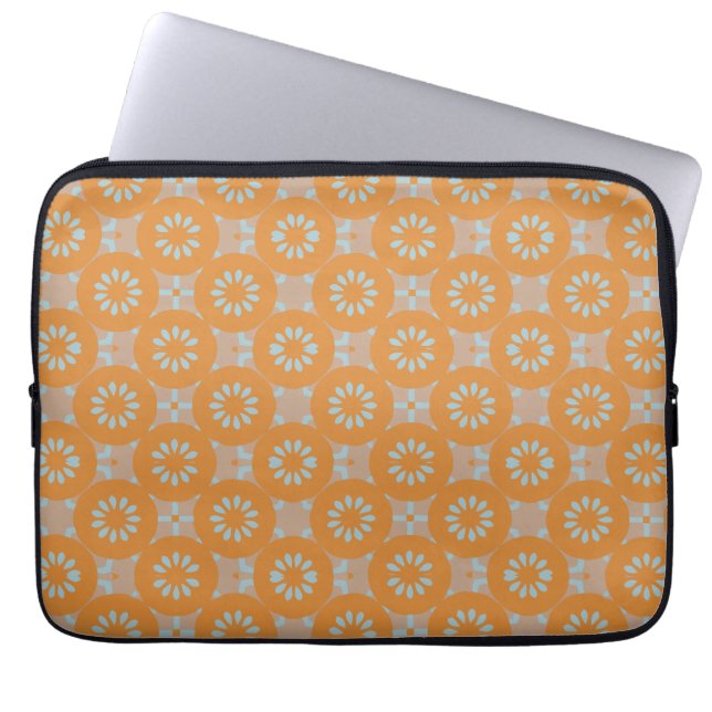 Capa Para Notebook Laranja e pêssego discretos (Frente)