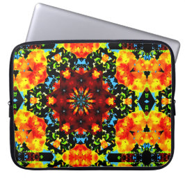 Capa Para Notebook Laranja Floral