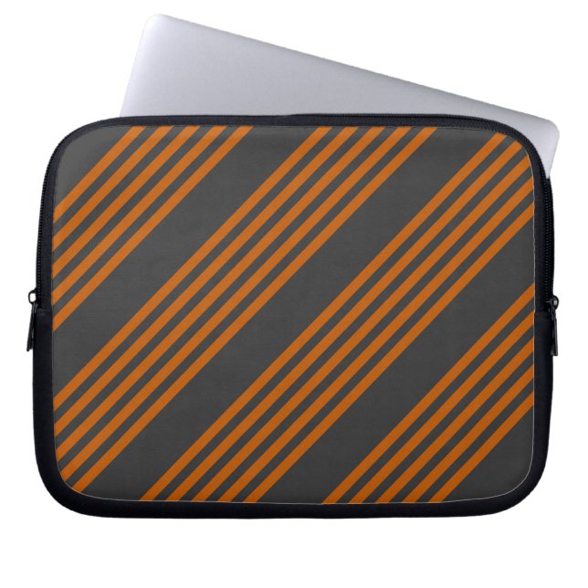 Capa Para Notebook Laranja queimada e carvão cinco padrões de distrib (Frente)