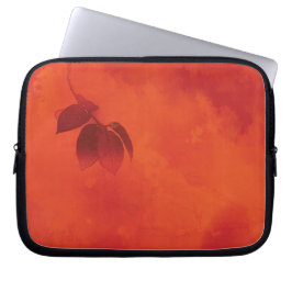 Capa Para Notebook Laranja Queimada - Leaf Abtract Autumn