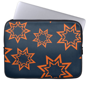 Capa Para Notebook Laranja, teste padrão legal, na moda, brincalhão