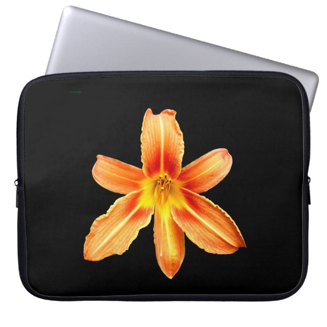 Capa Para Notebook Laranja Tiger Lily Laptop (Frente)