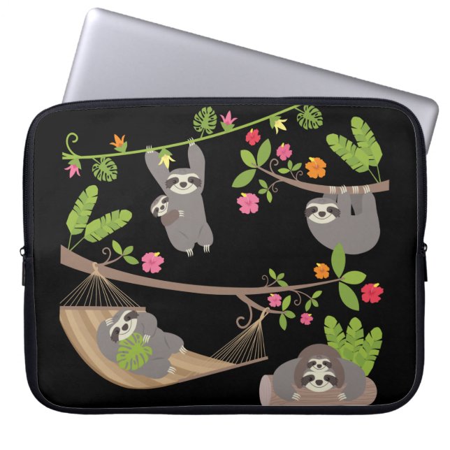 Capa Para Notebook Largas no fundo preto (Frente)