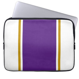 Capa Para Notebook Largura branca brilhante Centro Roxo Real Pinstrip