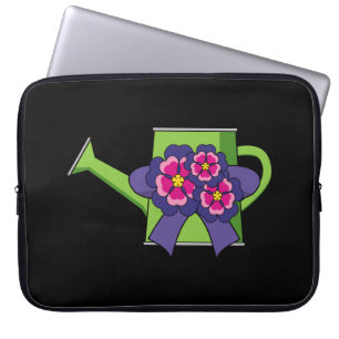 Capa Para Notebook Lata de água doce com Buquê de flores