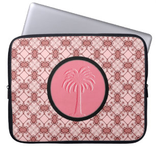 Capa Para Notebook Latice Geométrica Rosa - Palma de Design Carolina