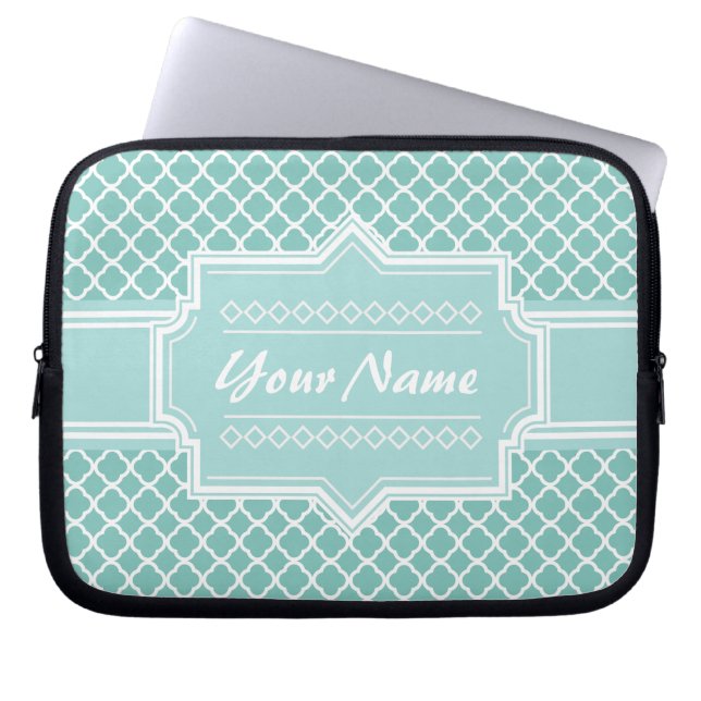 Capa Para Notebook Latida Quatrefoil Marroquina Branca (Frente)