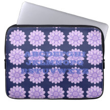Lavanda Neoprene Flores Laptop