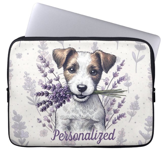 Capa Para Notebook Lavanda Terrier Love (Frente)