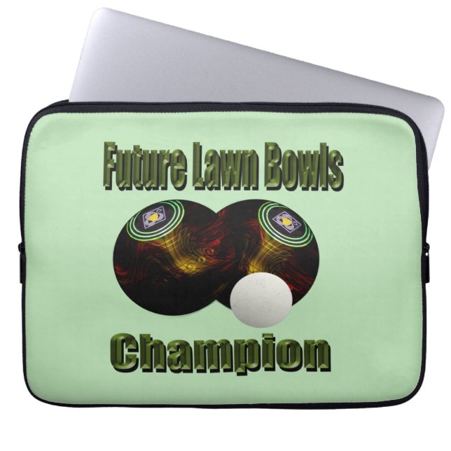 Capa Para Notebook Lawn Bowls Future Champion, (Frente)