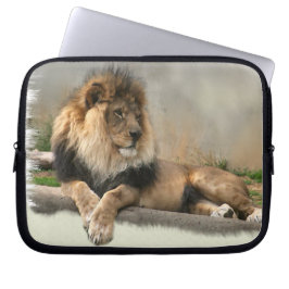 Capa Para Notebook Leão Amante Rei da Selva