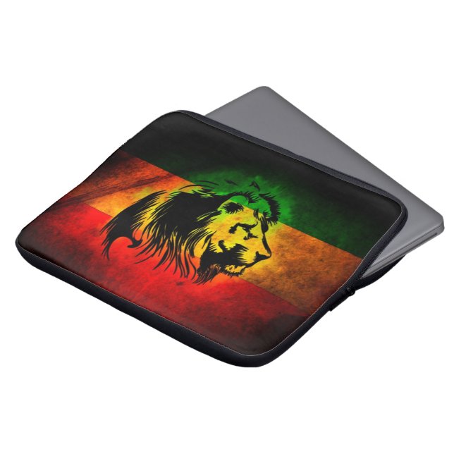 Capa Para Notebook Leão da reggae de Cori Reith Rasta (Frente Topo)